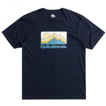 Camiseta Quiksilver para Niños QS Gradient Mountains Azul Marino 12 años