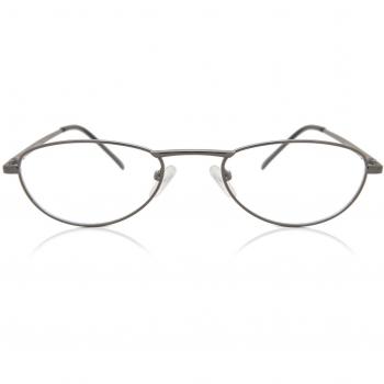 Gafas Anti-Azules Oval Montura Completa Metálico Grises Armazones para Hombre - SmartBuy Collection