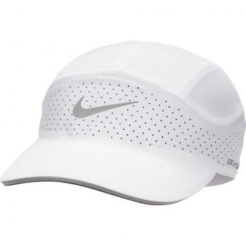 Gorra Dri-FIT ADV Fly Unstructured Reflective Nike - Diseño reflectante, sin estructura, color blanco, talla M/L