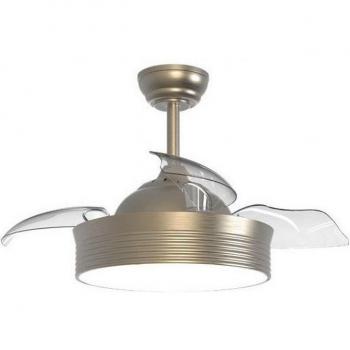 Ventilador de Techo con Motor DC y Luz Plafón Sulion Bombay Cava