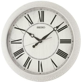 Reloj de Pared Seiko QXA815W - Movimiento de cuarzo, diseño minimalista, numeración clara, diámetro de 30 cm, color blanco con detalles en negro y manecillas plateadas