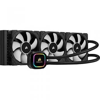 Corsair iCUE H150i RGB PRO XT Refrigerador Líquido para CPU, Radiador de 360 mm, Tres Ventiladores Corsair ML PWM de 120 mm, 400 - 2400 RPM, Cabezal de Bombeo RGB Dinámico y Multizona, Negro