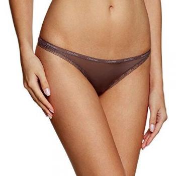 Calvin Klein BOTTOMS UP - THONG-Tanga Mujer    Gris