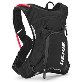 Mochila de Hidratación Uswe MTB Hydro 3L, características: capacidad de 3 litros, diseño unisex, color negro, sistema de sujeción NDM (No Dancing Monkey), incluye compartimentos para almacenamiento adicional y es