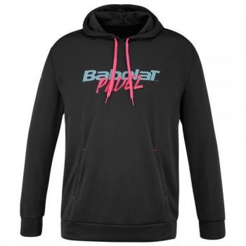 Sudadera Babolat Hood Sweat con Capucha - Moda Urbana y Funcionalidad Deportiva, Color Negro, Diseño Deportivo, Material Transpirable, Ajuste Cómodo