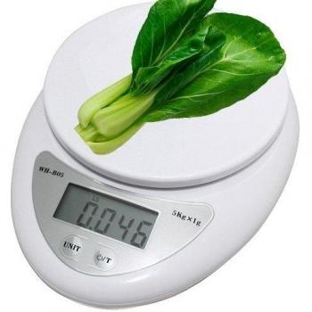 SODIAL(R) Bascula Digital para Cocina Comida Correos, 5kg Blanco