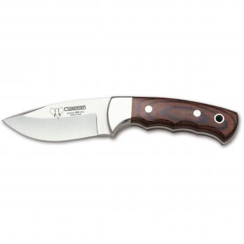Cudeman Cuchillo desollador 142-R con Mango de estamina Hoja de 8.5 cm con Funda de Cuero marrón. Unidad en Liquidación
