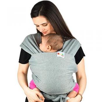 Fular Portabebés Original Natural Premium de Algodón | Manta Suave y Ligera Para Bebés Recién Nacidos e Infantes con Múltiples Posiciones