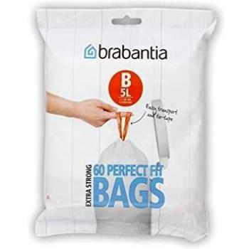 Brabantia B Expendedor Bolsas de Basura 5 L, Blanco