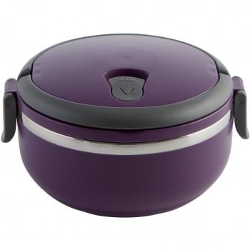 Quid Go! - Recipiente redondo isotermo, 0,75 litros, color morado