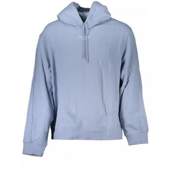 Calvin Klein Elegant Blue Cotton Hoodie - XXL