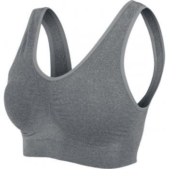 Urban Classics Sujetador Deportivo con Relleno Ropa interior Mujer Gris