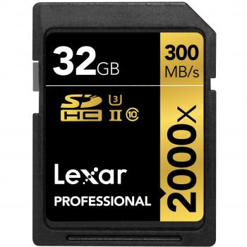 Lexar Professional - Tarjeta de memoria 2000x SDHC de 32 GB