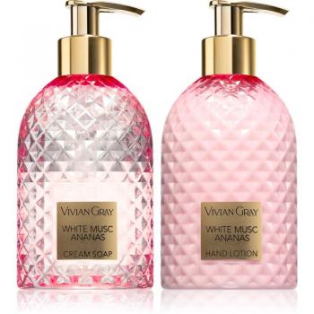 Vivian Gray Gemstone White Musk & Pineapple Hand Gift Set