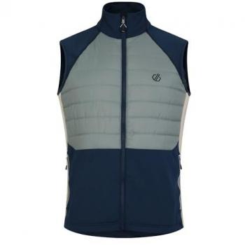 Dare2b Men's High Warmth Fitted Descending Gilet in Green Moonlight Denim, Size L