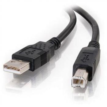 USB 2.0 A to B Cable, 1m (3.3ft), Black