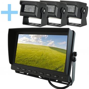 Kit de visión trasera Pantalla AHD de 9 + 3 cámaras 1080P para aparcamiento Yatek