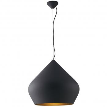 Colgante de Techo Tholos Negro Oro 45-201 cm E27