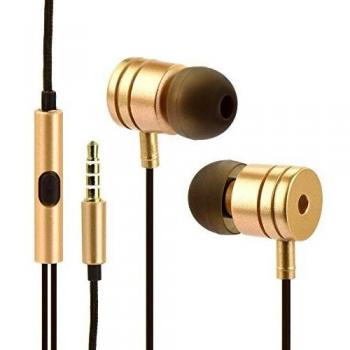 Auriculares in-ear & In-Ear Stereo Auriculares para Android con micrófono Metal oro