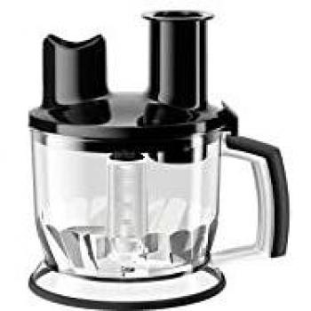 Braun Minipimer MQ70 Accesorio procesador de alimentos, 2 herramientas para triturar, 1.5 L, acero inoxidable, plástico, negro