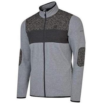 Dare 2b Incluse Knit Effect Full Zip Sweater with Applique Elbow Patches and Zipped Lower Pockets Prendas de Punto, Hombre, Marl de Fresno, XL