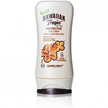 Loción Bronceadora Satinada SPF15 100 ml Hawaiian Tropic - Apta para Viajes
