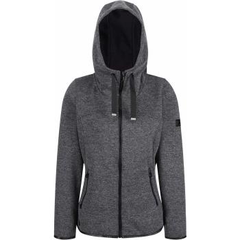 Regatta Ruslana Full-Zip Leatherette Trim Hooded Fleece Forro Polar, Mujer, Gris, Size: 12
