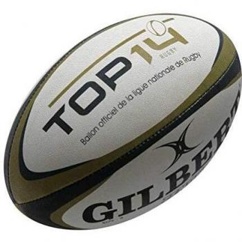 Balón de Rugby Mini Réplica Top 14 Gilbert 17 x 10 x 6 cm