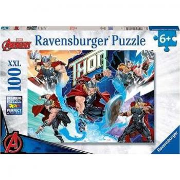 Puzzle Thor Marvel 100 Piezas XXL de Ravensburger
