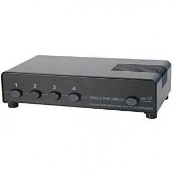 AV: Link 128.425 140 W 4 Way Protegida Altavoz Selector