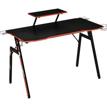 Mesa Gaming con Soporte de Monitor Portavasos y Gancho para Auriculares