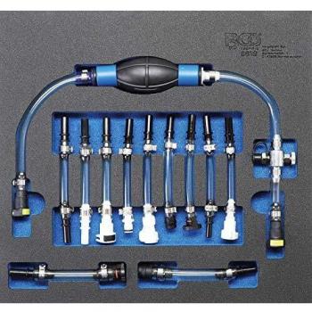 Juego de purgado y cebado diésel Bgs Technic para Ford, PSA, Opel, Fiat, Rover, Land Rover, Renault y Mercedes-Benz - 12 piezas