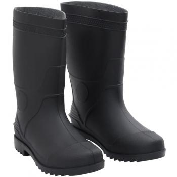 Botas de Agua de Lluvia Impermeables Antideslizantes PVC Negro Talla 38-42
