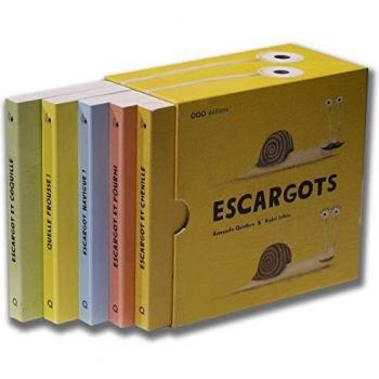 Cofre de Escargots - 5 Volúmenes: Escargot y Concha; ¡Qué Miedo!; ¡Escargot Navega!; Escargot y Hormiga; Escargot y Oruga
