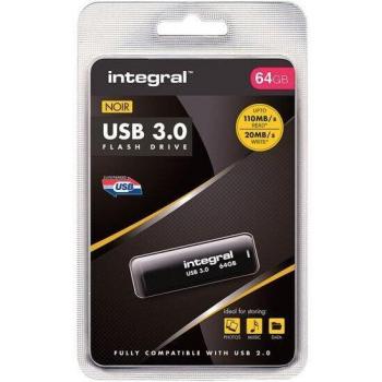 Pendrive Integral USB 3.0 64 GB Negro