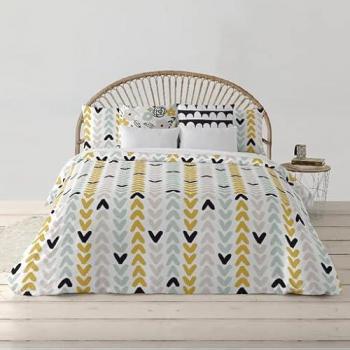 Funda Nórdica Tokio Multicolor 100% Algodón con Botones 175 Hilos para Cama de 180 (260 x 240 cm)
