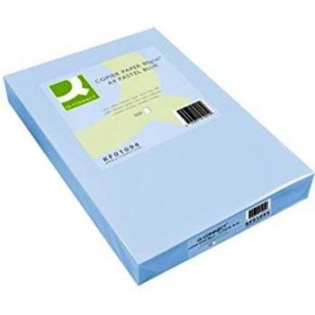 Q-Connect KF01094 - Papel Color Din A4 80Gr Celeste Paquete De 500 Hojas