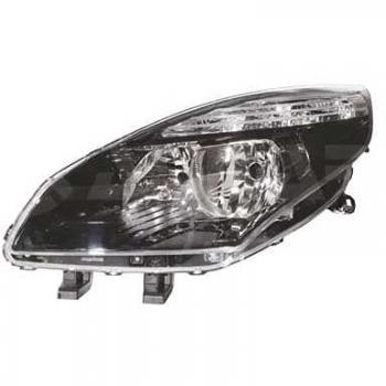 Faro principal DEPO 551-1177L-LDEM2, Faro delantero ABAKUS 551-1177L-LDEM2, Faro Alkar 2761220, Eléctrico, Negro, H7, H7