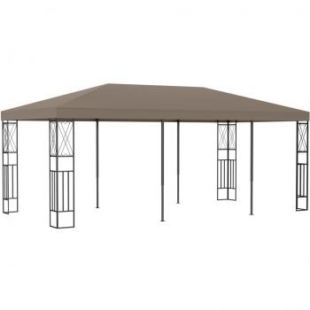 vidaXL Gazebo 6x3 m Taupe Fabric
