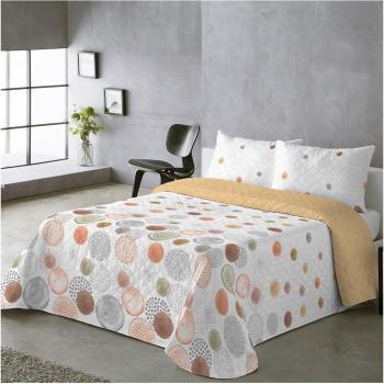 BOHEME - Colcha estampada reversible Rocio Ocre