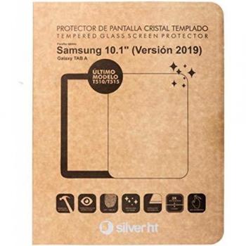 Protector de pantalla Silver HT Cristal templado para Samsung TAB A 2019