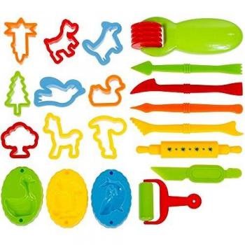 Faburo 23pcs Piezas Kit de Herramientas de Plastilina Inteligentes