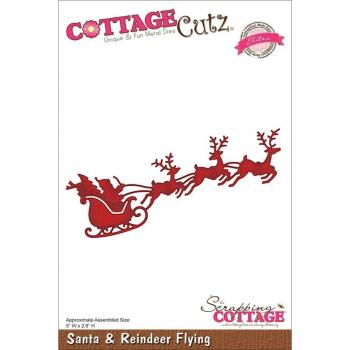 CottageCutz Elites Die-Santa & renne volanti