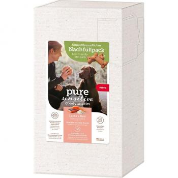 MERA pure sensitive Goody snacks para perros - 500 g Salmón y arroz - Pack de relleno