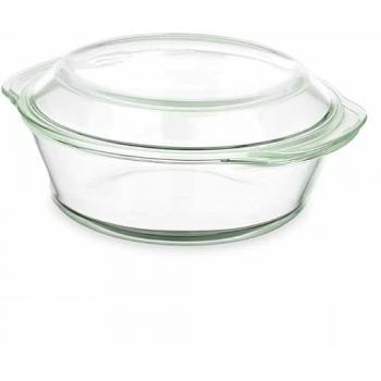 Cacerola de Borosilicato con Tapa Transparente 2 L (8 Unidades)