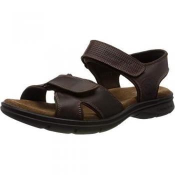 Panama Jack Men's Brown Leather Sandals - Sanders Basics C1