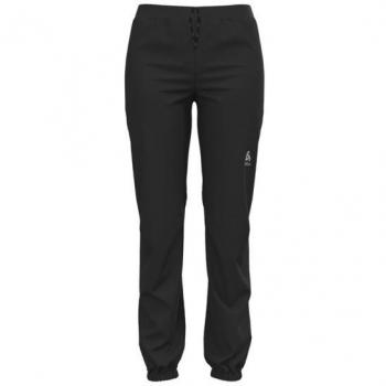 Odlo Brensholmen Pantalón de Entrenamiento para Mujeres - Negro, ligero, transpirable, con tecnología de secado rápido, diseño ajustado y cómodo, ideal para actividades deportivas