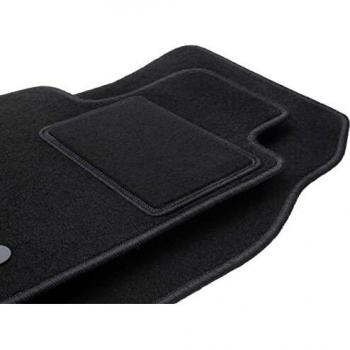 Alfombrillas Delanteras Negras de Terciopelo para Peugeot 508 I (2010-2018) - Sedán, Familiar, SW, RXH