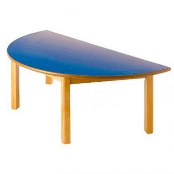 Tagar Semicircular Mesa, Madera, Azul, 10x120x60 cm