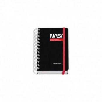 Agenda Escolar Dohe Nasa A6 Espiral Wire-O Día Página Papel 80g/m2 Cubierta de Cartón Plastificado Cierre con Goma Elástica